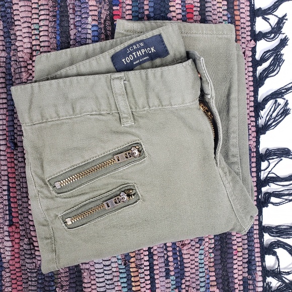J. Crew Denim - J. Crew • Olive Toothpick Skinnys